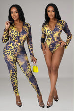 Load image into Gallery viewer, Wild About Me Bodysuit Pant Set Dazzled By B
