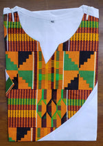 Load image into Gallery viewer, Kente Accent Tunic Shirt Dazzled By B
