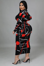 Load image into Gallery viewer, The Red &amp; Black Dress Dazzled By B
