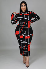 Load image into Gallery viewer, The Red &amp; Black Dress Dazzled By B
